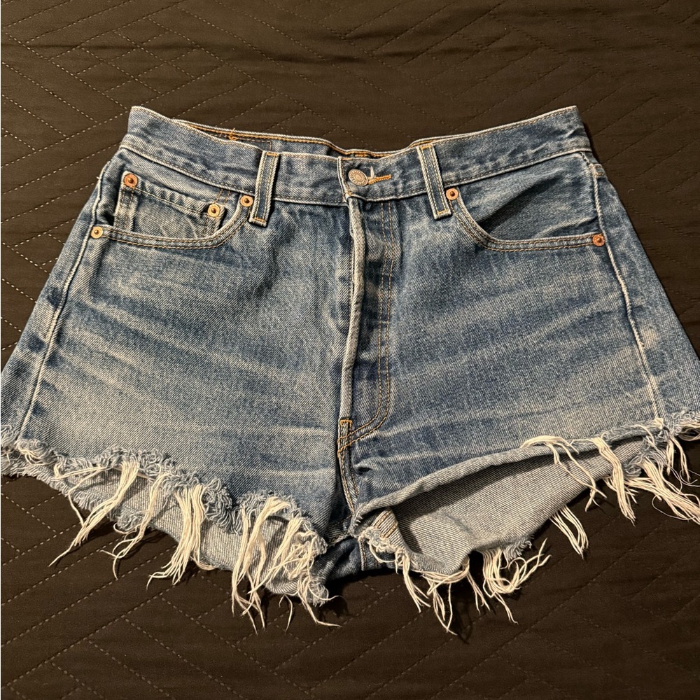 Levi’s Denim Frayed Hem Women's Shorts